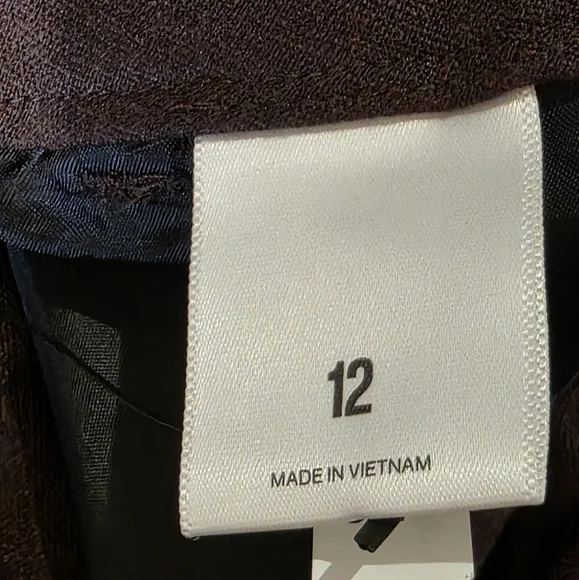 Express NWOT Brown Super High Rise Linen Blend Shorts.  Sz 12 - Picture 6 of 7